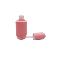 Vente en gros de flacons compte-gouttes en verre rose mat de 30 ml, flacons vides pour huile essentielle, flacons en verre avec pipette, emballage cosmétique pour sérum