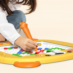 Tablero de cuentas magnéticas educativas tempranas BGL, tablero de <span class=keywords><strong>dibujo</strong></span> magnético de plástico colorido con clavo para dibujar setas - Product Image 3
