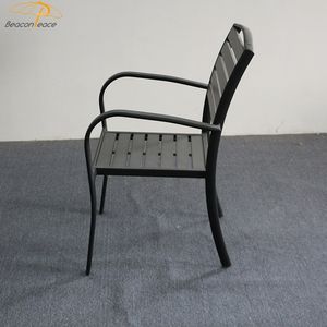 कैज़ुअल बिस्ट्रो डाइनिंग टेबल और कुर्सियाँ होटल रेस्तरां कॉफ़ी शॉप डाइनिंग टेबल सेट एल्युमीनियम गार्डन आँगन आउटडोर फ़र्निचर - Product Image 6