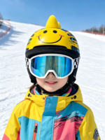 Masque de ski pour enfants UV400, anti-buée, compatible casque, sangle réglable, monture souple résistante aux rayures, clarté HD, ventilé, OTG