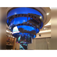 Canbest P2.5 25 Panneau Led Cercle Intérieur P2 P3 P4 Pantalla Led Flexible Curvada Courbe Circulaire En Forme De Cylindre Led Écran D'affichage