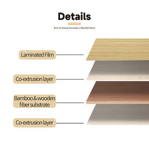 ألواح حائط داخلية ديكورية حجرية غير ملحومة من قشرة خشب الفحم الخيزراني PVC ثلاثية الأبعاد لتغطية جدران غرفة المعيشة - Product Image 4