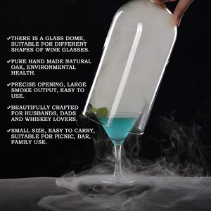Temizle cam kapak viski içen kiti Dome demlik duman makinesi kiti için barmen kokteyl içen kiti füme kabarcık aparatı - Product Image 6