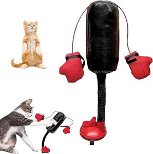 Fabbrica all'ingrosso poliestere <span class=keywords><strong>rosso</strong></span> allenamento di lusso interattivo Pet esercizio <span class=keywords><strong>gatto</strong></span> pugilato giocattolo per <span class=keywords><strong>gatto</strong></span> - Product Image 1