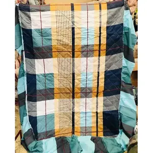 Edredón Doble de Patchwork con Relleno de Poliéster y Algodón para Todas las Estaciones, Ropa de Cama Clásica para el Hogar - Product Image 3