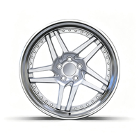 Nouvelles jantes en alliage d'aluminium forgé chromé, design concave pour SUV de luxe, voitures tout-terrain 4x4, voitures de tourisme - ajustement universel