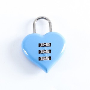 Heart-Shaped Combination <b>Lock</b> 38.5Mm Red Zinc Alloy Resettable For Backpack <b>Suitcase</b> Locker Travel Use - Product Image 2