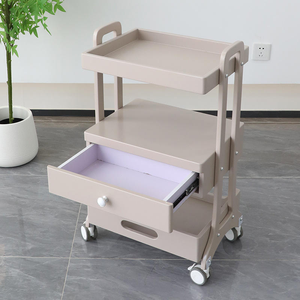 Multi-layer Beauty Salon <b>Trolley</b> with <b>Drawer</b> & Cabinet Mobile Rolling Storage Cart Spa Tool Cart for Hair Salon Beauty Shop - Product Image 4