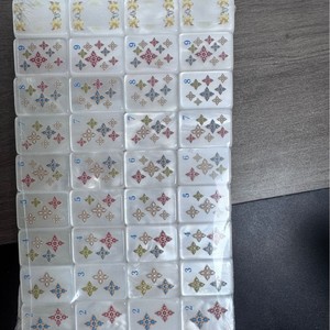 Pearl Finish Luxury Acrylic Mahjong Tiles with Folding Legs Portable Custom Pattern Game Pieces for Casino <b>Entertainment</b> - Product Image 5
