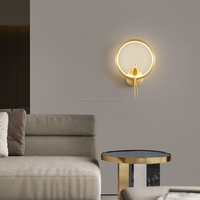 Appliques murales à LED en laiton de haute qualité pour intérieur moderne minimaliste avec une figure humaine pour les appliques d'escalier salon chambre