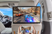 15,6'' Drehbarer Kopfstützenmonitor für die Rücksitzunterhaltung mit Android, USB, WLAN, 3G+32G, Frontkamera für Videoanrufe