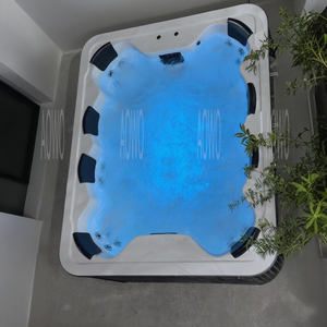 Banheira de hidromassagem Auen Outdoor Spa Banheira quente Jakuzi 8 pessoas Banheira de hidromassagem ao ar livre Jacuzzise Exterior Banheira de hidromassagem Tinas De Plastico - Product Image 1