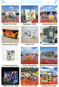 Boîte de collection Super Premium avec logo personnalisé <span class=keywords><strong>Pokemon</strong></span> Prismatic Evolutions SPC en acrylique, protégée contre les UV, avec couvercle magnétique - Product Image 5