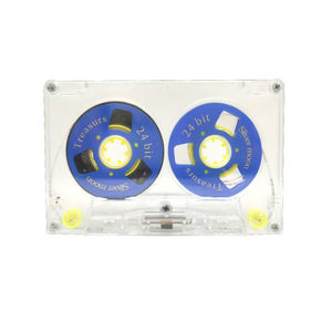 Cinta de casete clásica vintage en blanco de 45 minutos con colores personalizados - Product Image 1