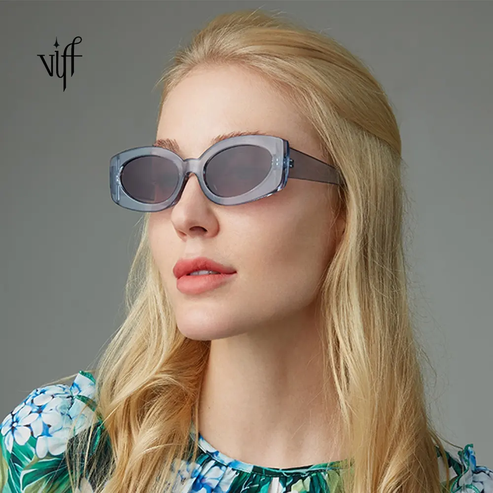 VIFF Popular de 2020 gafas de sol HP20028 diseño único azul Oval marco de ojo de gato gafas de sol gafas Unisex