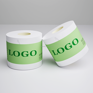 Paquets de 12 rouleaux de papier hygiénique en pâte de bois vierge gaufré souple personnalisés en gros - Product Image 4