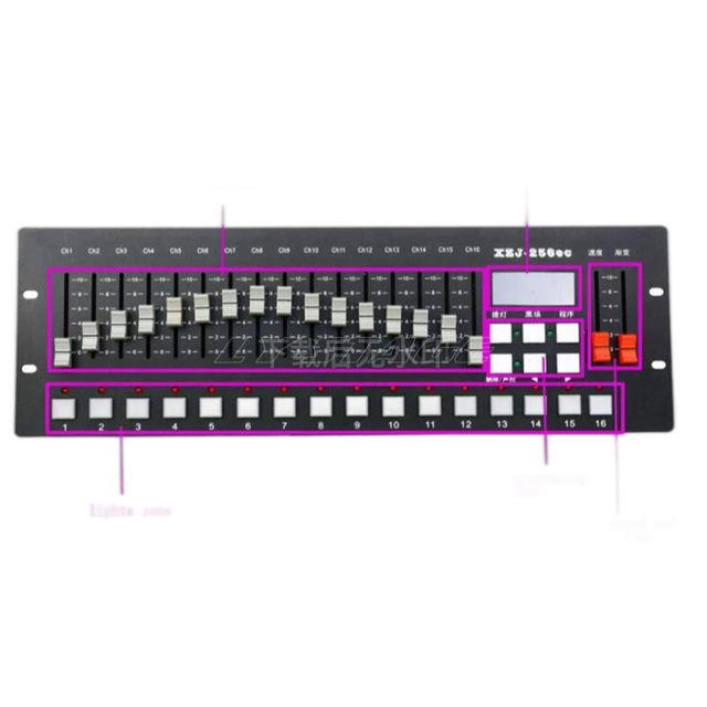 DMX Controllers for Stage Lights - DMX512 & DMX 256 Console for Led Moving Head Light, Par Can, Fog Machine