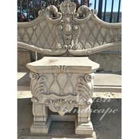 En gros Antique Sculpté À La Main De Luxe de Marbre de Jardin Banc en Pierre De Granit Pour La Décoration De Jardin En Plein Air