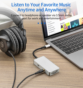 2024 5in1 USB-C Hub - 0101 HD 4KสายรับสัญญาณIp Lineชิ้นส่วน<span class=keywords><strong>ทีวี</strong></span>PD 100Wชาร์จDisplayPortและพอร์ต<span class=keywords><strong>VGA</strong></span> - Product Image 4