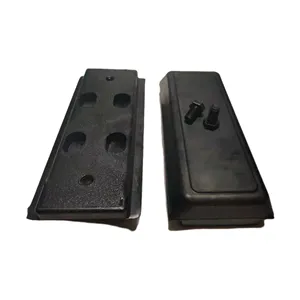 asphalt paver Customized Split Type track rubber block Volvo excavator rubber track pad