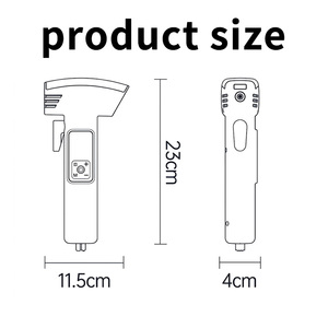 다기능 ABS 7.4V 단일 실린더 타이어 공기 주입 펌프 자동차/오토바이/자전거/볼 150Psi 최대 압력 디지털 압력계 LED - Product Image 5