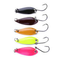 Grosir SP214 3cm 2.6g umpan Spinner logam sendok umpan pancing dengan kait tunggal