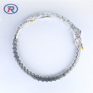 <span class=keywords><strong>Fil</strong></span> barbelé anti-escalade BTO-22 en <span class=keywords><strong>fer</strong></span> galvanisé à chaud / <span class=keywords><strong>Bobine</strong></span> <span class=keywords><strong>de</strong></span> clôture en treillis métallique à double torsion haute résistance avec lames <span class=keywords><strong>de</strong></span> rasoir - Product Image 3