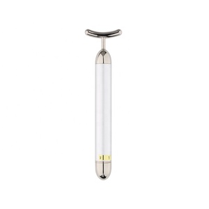 Barra di bellezza in oro 24k vibrante in metallo con Logo 2024 personalizzato elettrico per sollevamento della pelle del viso - Product Image 4