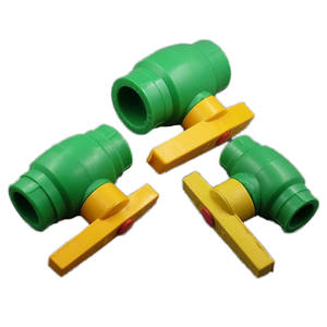 Зеленый белый пластиковый шаровой клапан для сельского хозяйства, фитинги для подачи воды, производитель Шанхая - Product Image 3