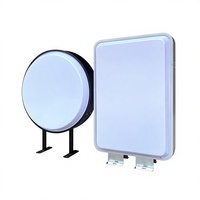Panneau publicitaire LED double face en acrylique thermoformé étanche pour extérieur, enseigne suspendue personnalisée