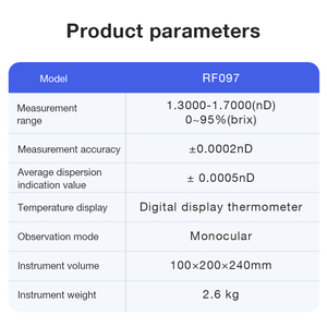 고품질 고정밀 0-80% 휴대용 브릭스 측정기 설탕 과일 채소 굴절계 널리 사용됨 - Product Image 6