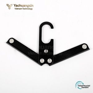 Aluminum Folding Clothes Hanger Multi Tool Set 3 Colors <b>Camping</b> Outdoor Use - Product Image 2