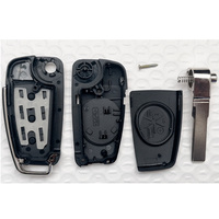 Pour Audi A2 A3 A4 A6 A6L A8 Q7 TT, coque de clé de voiture pliable à 3 boutons, coque de clé à distance, remplacement de la coque de clé