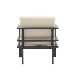 27.7 moderna sedia da esterno con struttura in alluminio con cuscini resistenti alle intemperie Design elegante per Patio giardino balcone FCJ