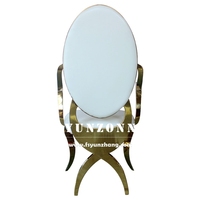 Chaise de salle à manger moderne haut de gamme en acier avec revêtement PU/velours, base robuste, fauteuil de réception pour mariages, hôtels, appartements, salons