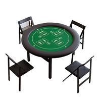 Nouvelle table de poker pliable minimaliste moderne Gua Dang avec chaise intégrée, plateau en panneau artificiel, pour club, Texas Hold'em, Mahjong
