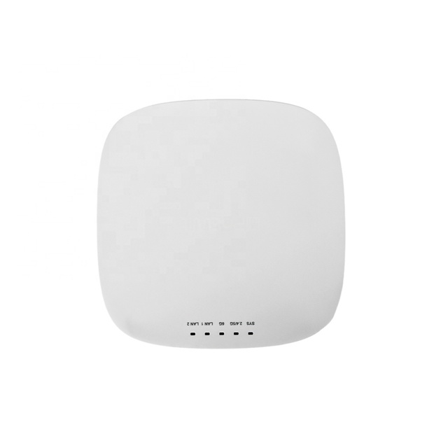 WiFi6e Tri-Band PoE Indoor Enterprise Access Point with 5400M Wireless Speed 2.5GbE Port DDR3 512MB Memory