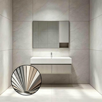 Panneaux muraux SPC multi-styles avec revêtement protecteur, service de découpe, épaisseur 2 mm 3 mm pour utilisation intérieure dans les salles de bain