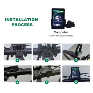 Thiết bị di động Ebike LCD m6c hiển thị Ebike hiển thị 24V-60V đầy màu sắc Acrylic đi xe đạp máy tính với cổng sạc - Product Image 2