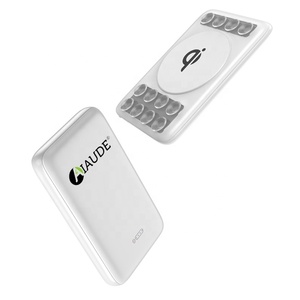 Promotional Gift Slim Portable Power Bank with Suction Cups Universal Wireless Power Bank 5000mah Mobile Power Supply