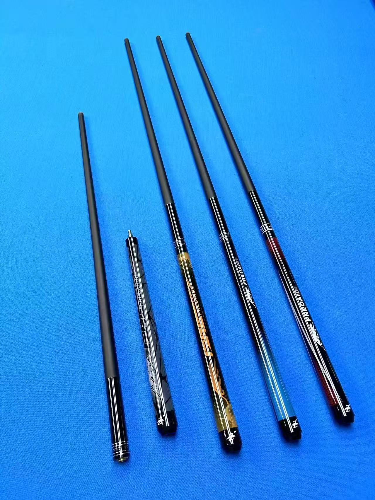 Xikuno プレミアム 115cm カーボンファイバー ビリヤードキュー 3/4分割