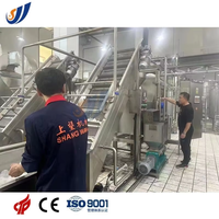 Verwerkingslijn voor bevroren kokoswaterconcentraat met CIP-reinigingssysteem, pasteurisator en apparatuur voor kokosmelkpoeder