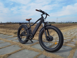Vélo de montagne électrique tout-terrain 7 vitesses, batterie lithium 48V 17.4Ah, moteurs <span class=keywords><strong>Bafang</strong></span> doubles, pneus larges - Product Image 5