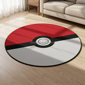 <span class=keywords><strong>Tapis</strong></span> <span class=keywords><strong>rond</strong></span> en forme d'anime de haute qualité, lavable, fait à la main en 3D, pour la chambre, découpé à la forme, doux, épais, pour le salon - Product Image 2
