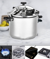 Cuisinière à pression de grande capacité 30L 40L, robuste, pour la restauration, cuisine professionnelle, anti-explosion, en acier inoxydable 304