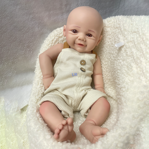 43cm/15.72 Pouces Belle Reborn Bébé Poupée Doux Silicone Toddler Jouet Haute-simulation Réel pour Enfants Cadeaux De Noël - Product Image 1