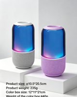 Lumière d'ambiance RVB 5W 2026 pour haut-parleur V5.3 avec batterie portable – Idéal pour cadeau promotionnel – Son puissant, en tissu et ABS