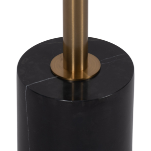 Tavolino Rotondo con Piano in Acrilico e Base in Marmo, Moderno Elemento Decorativo per Casa, Piccolo Comodino di Design - Product Image 4