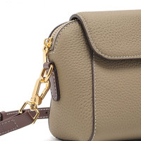 Nouveau Sac à Bandoulière de Luxe pour Femme en Cuir Véritable 100% Authentique, Modèle 2026, Tendance, Motif Uni, Fermeture Éclair Coque, Vente Chaude