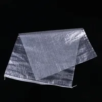 Sacs pour riz en grains 50 kg, sac tissé en PP transparent, durable pour l'agriculture